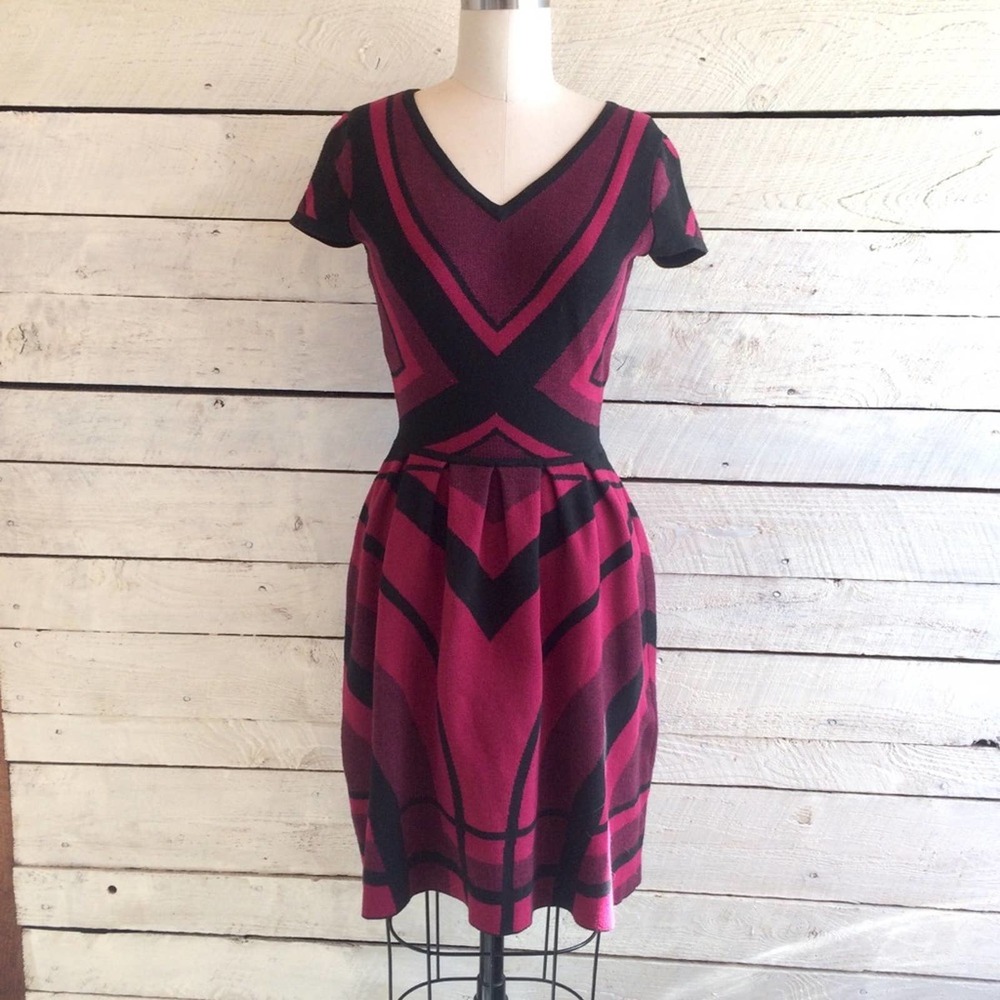 Alta geometric knit dress